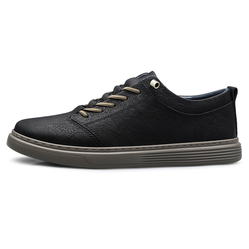 

Износостойкие, нескользящие, низкие мужские кроссовки Mulinsen, Black[Leather Shoe Size: Size 40 In This Model = Athletic Shoes 41]