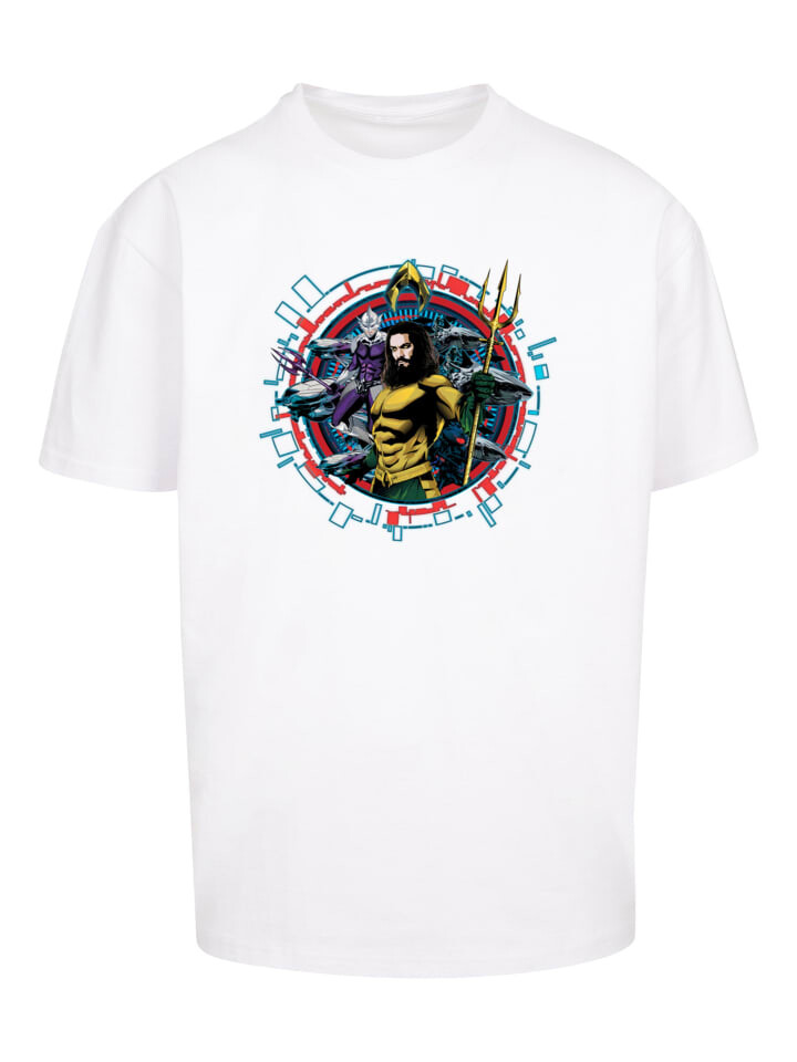 

Футболка F4NT4STIC DC Comics Aquaman Circular Crest, белый