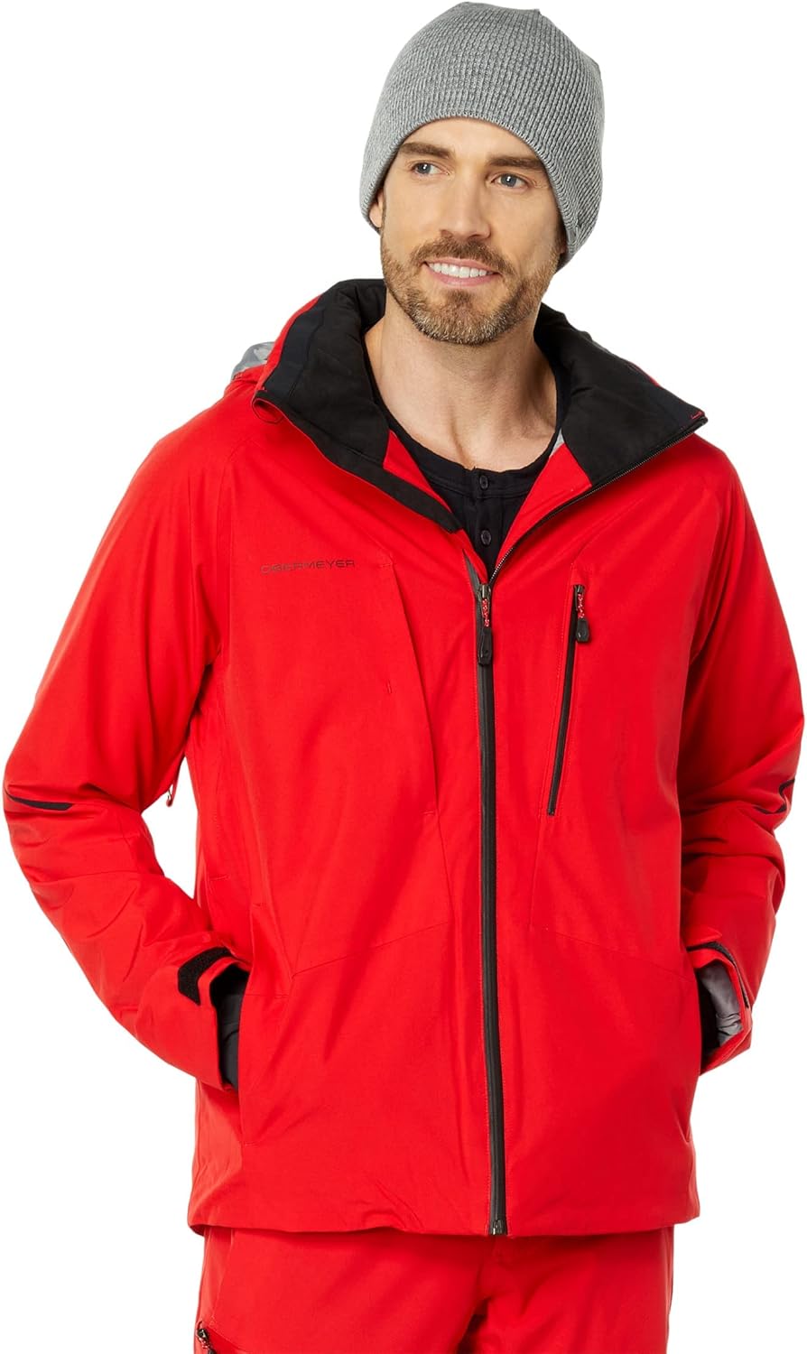 

Мужская куртка Obermeyer Raze - съемный капюшон на молнии с ложным воротником, теплая и очень уютная зимняя куртка, Brakelight, Красный, Мужская куртка Obermeyer Raze - съемный капюшон на молнии с ложным воротником, теплая и очень уютная зимняя куртка, Br