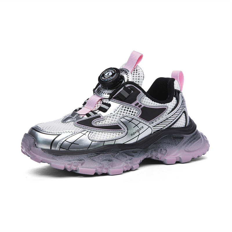 Кроссовки NAVIGARE Kids Lifestyle Shoes Kids Low-top Silver Black, серебряный — фото 2