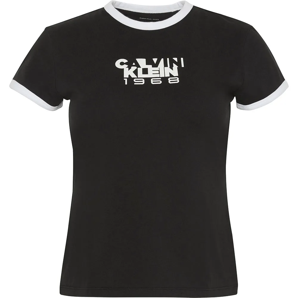 

Футболка с коротким рукавом Calvin Klein Jeans 1968 Graphic Baby, черный