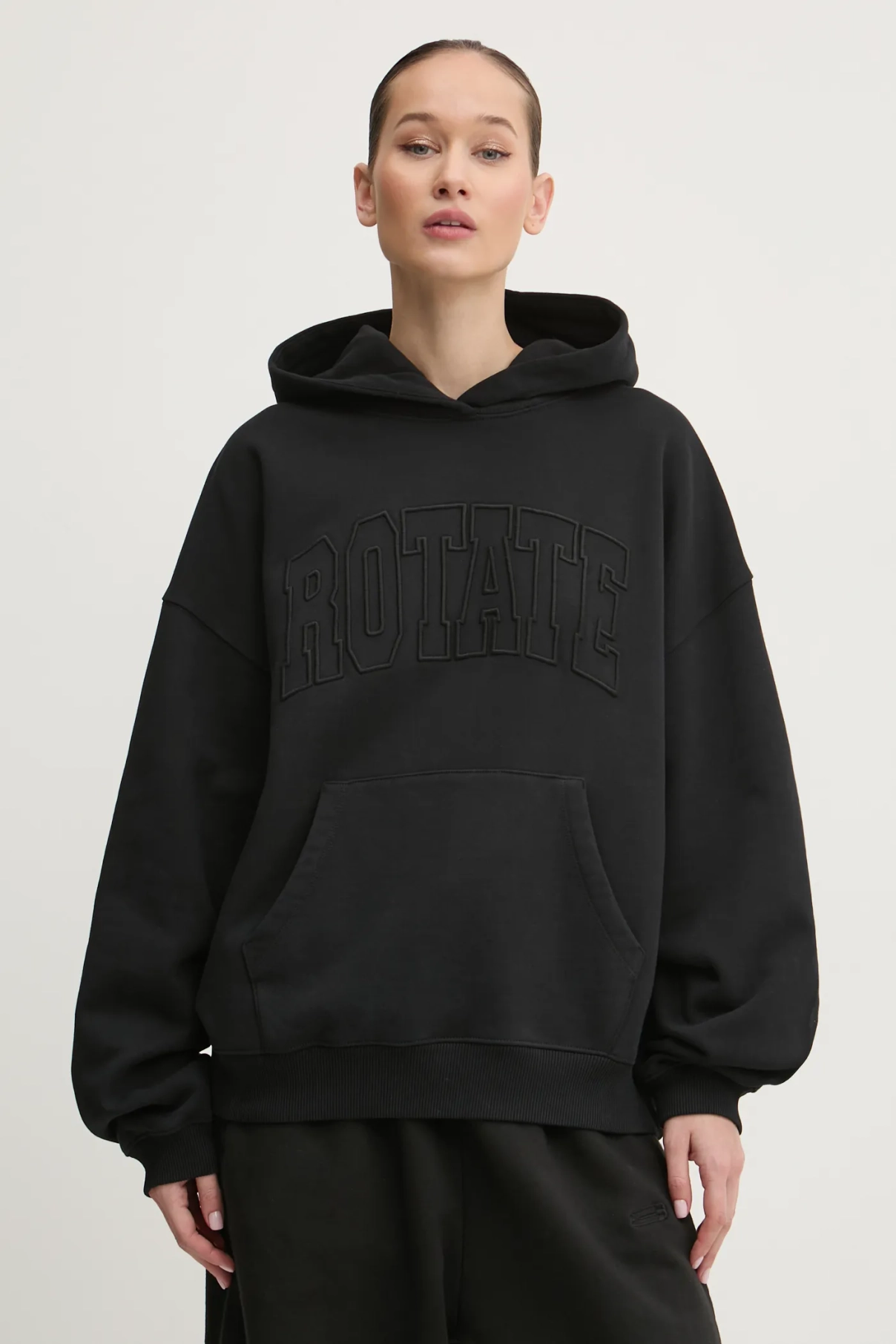 

Хлопковая толстовка Rotate, черный