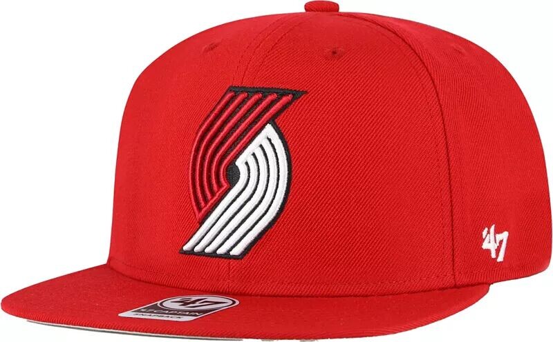 

Брендовая кепка для взрослых Portland Trail Blazers '47 No Shot Captain Snapback