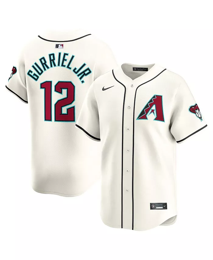 

Мужская домашняя лимитированная джерси Arizona Diamondbacks в кремовом цвете Lourdes Gurriel Jr Nike