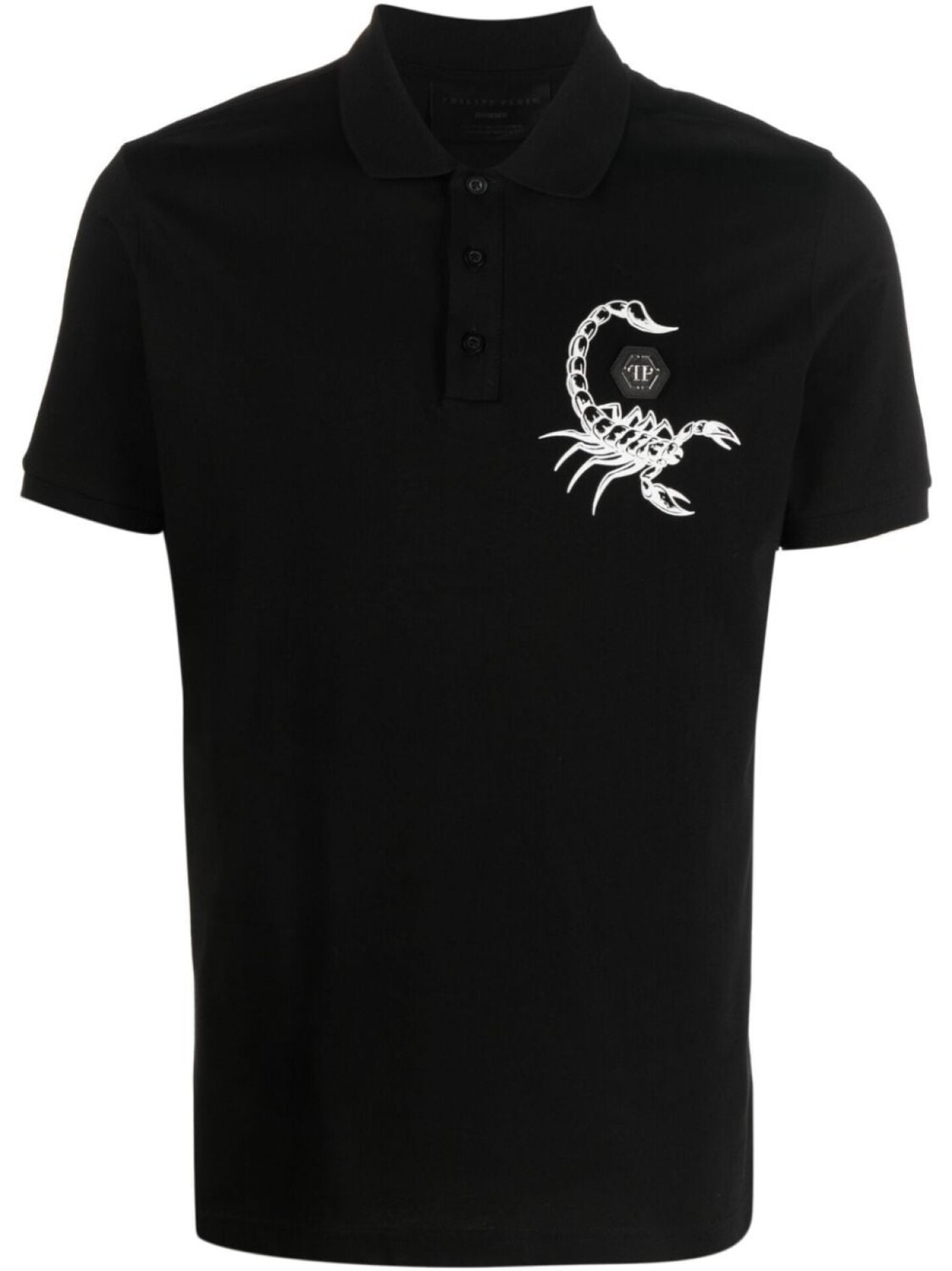 

Philipp Plein рубашка поло с принтом Scorpion, черный