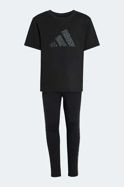 Комплект из эластичного хлопка Adidas, черный — фото 2