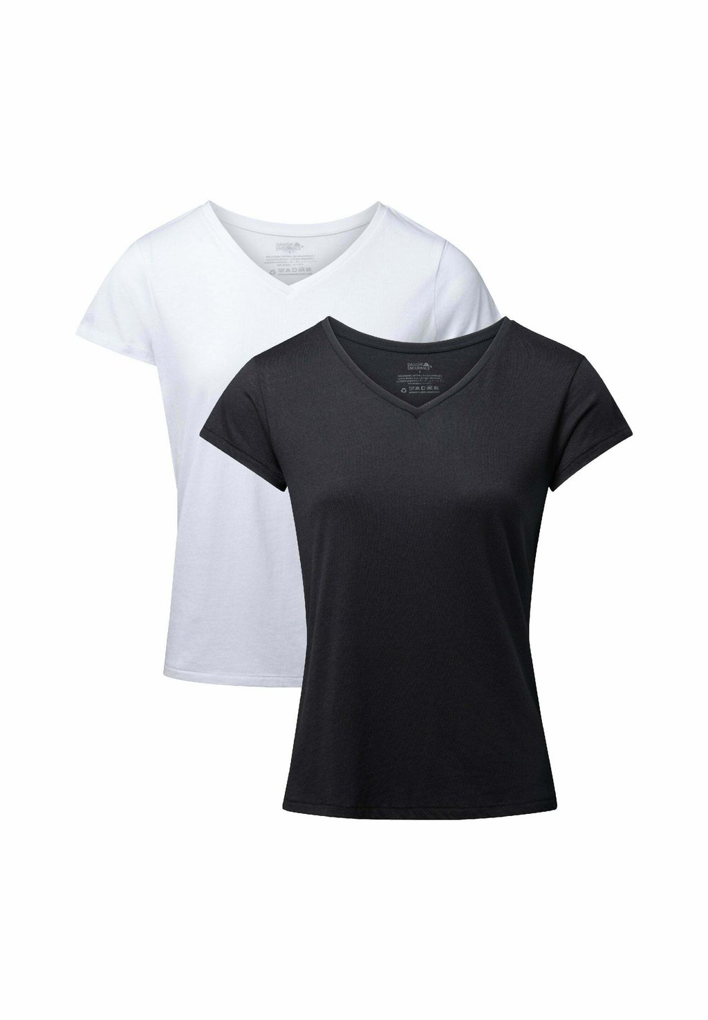 

Базовая футболка V-NECK 2-PACK Danish Endurance, белый