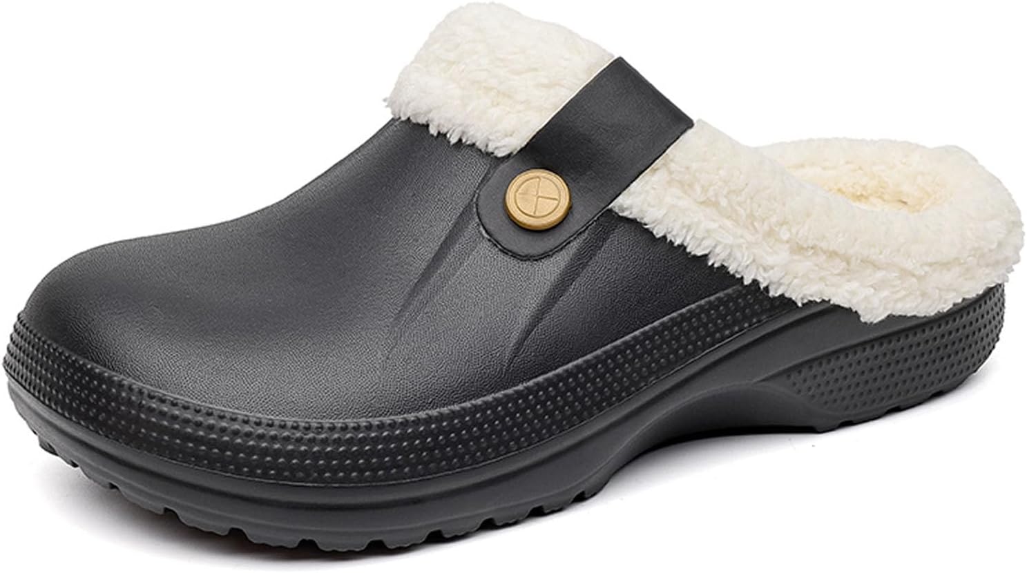 

Женские и мужские зимние клопы ihinzry, уютные теплые пушистые домашние и тапочки с мягкой подкладкой, водонепроницаемые и нескользящие, для холодной погоды, для дома, двора и зимних прогулок, белый/черный