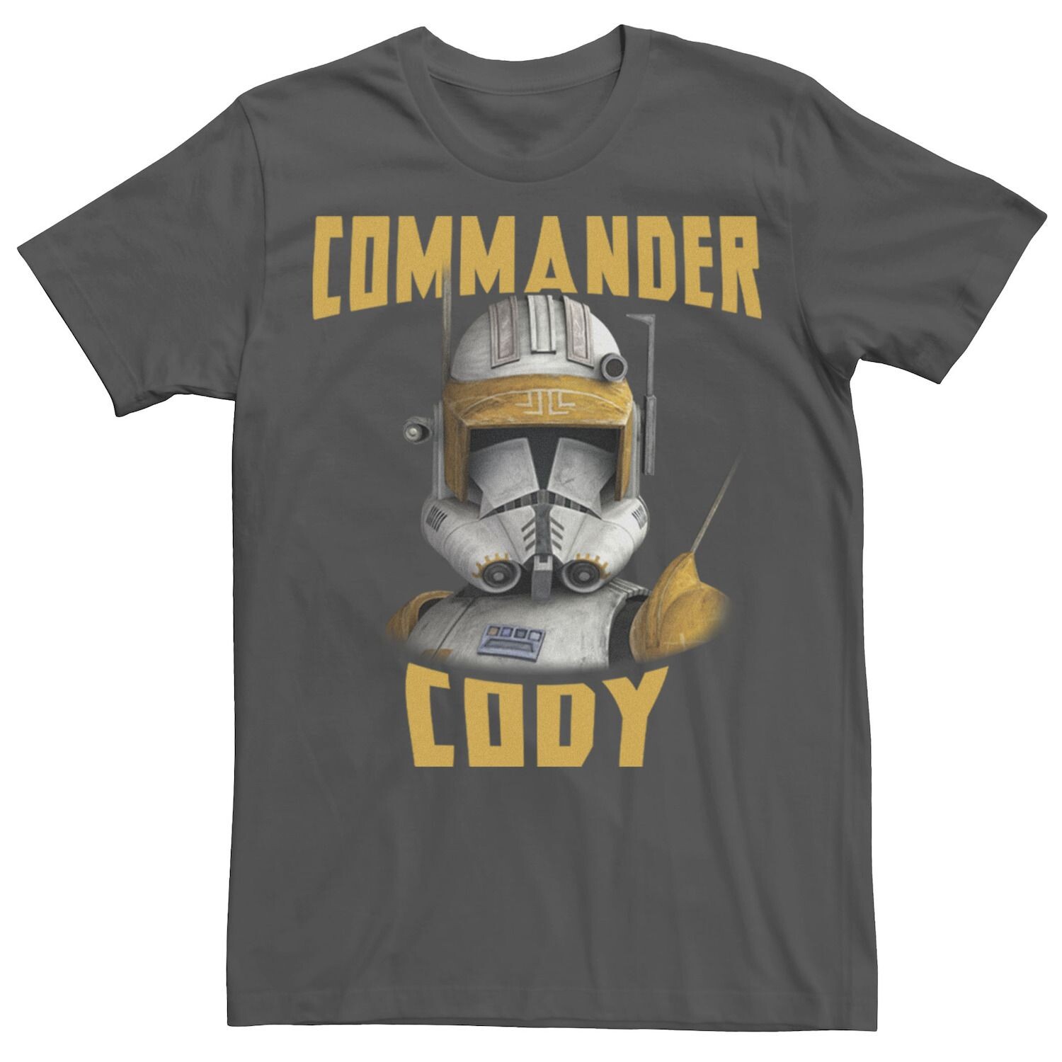 

Мужская футболка Star Wars: Clone Wars Commander Cody с большим лицом Licensed Character