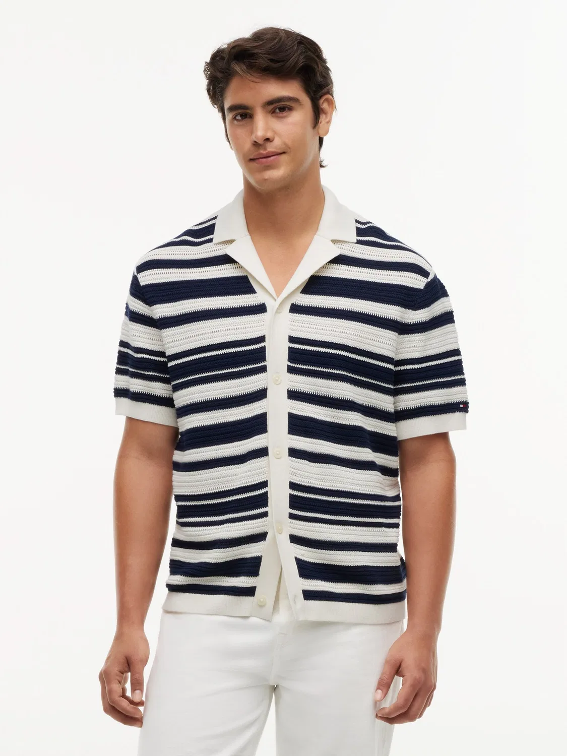 Вязаный кардиган 'BRETON' Tommy Hilfiger, Ecru — фото 3