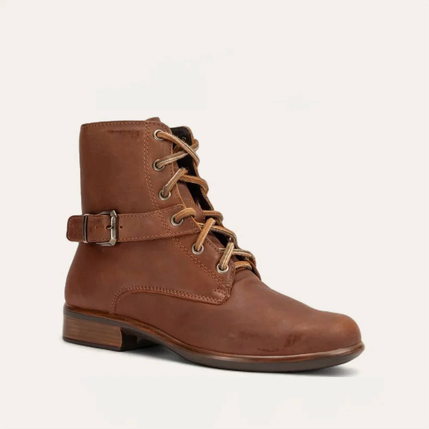 Женские ботинки Alize - средний размер, мягкая кожа коньячного цвета NAOT, Soft Cognac Leather