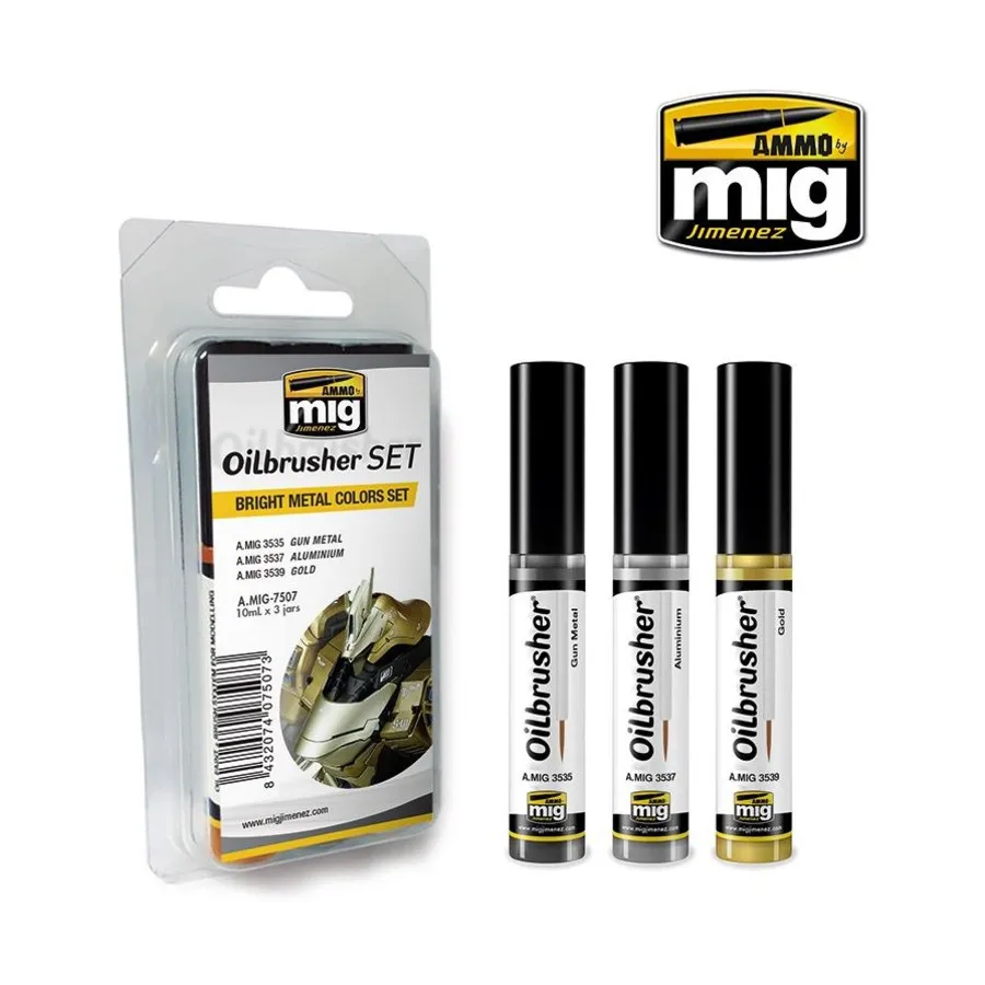 

Набор ярких металлических цветов, Oilbrusher Sets