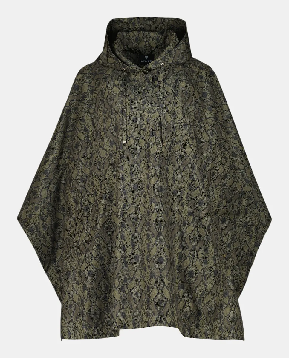 

Дождевик с принтом змеи Latouche, хаки