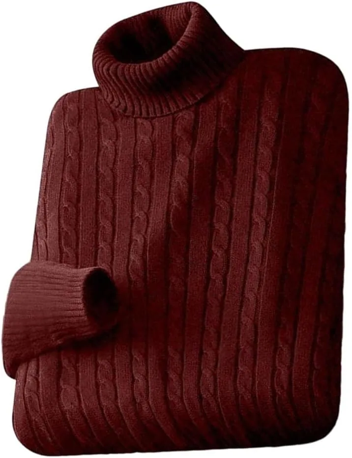 

Мужской легкий вязаный свитер-водолазка с узором твист