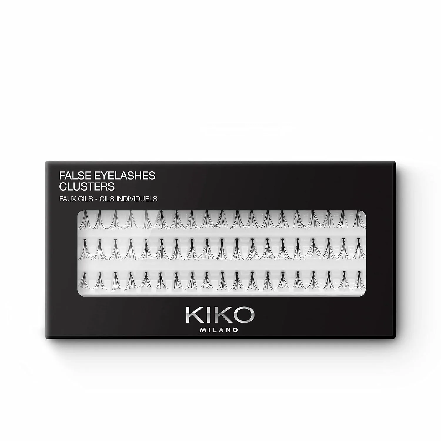 Накладные ресницы KIKO Milano, 3 пучка | Накладные ресницы на клейкой основе, Black