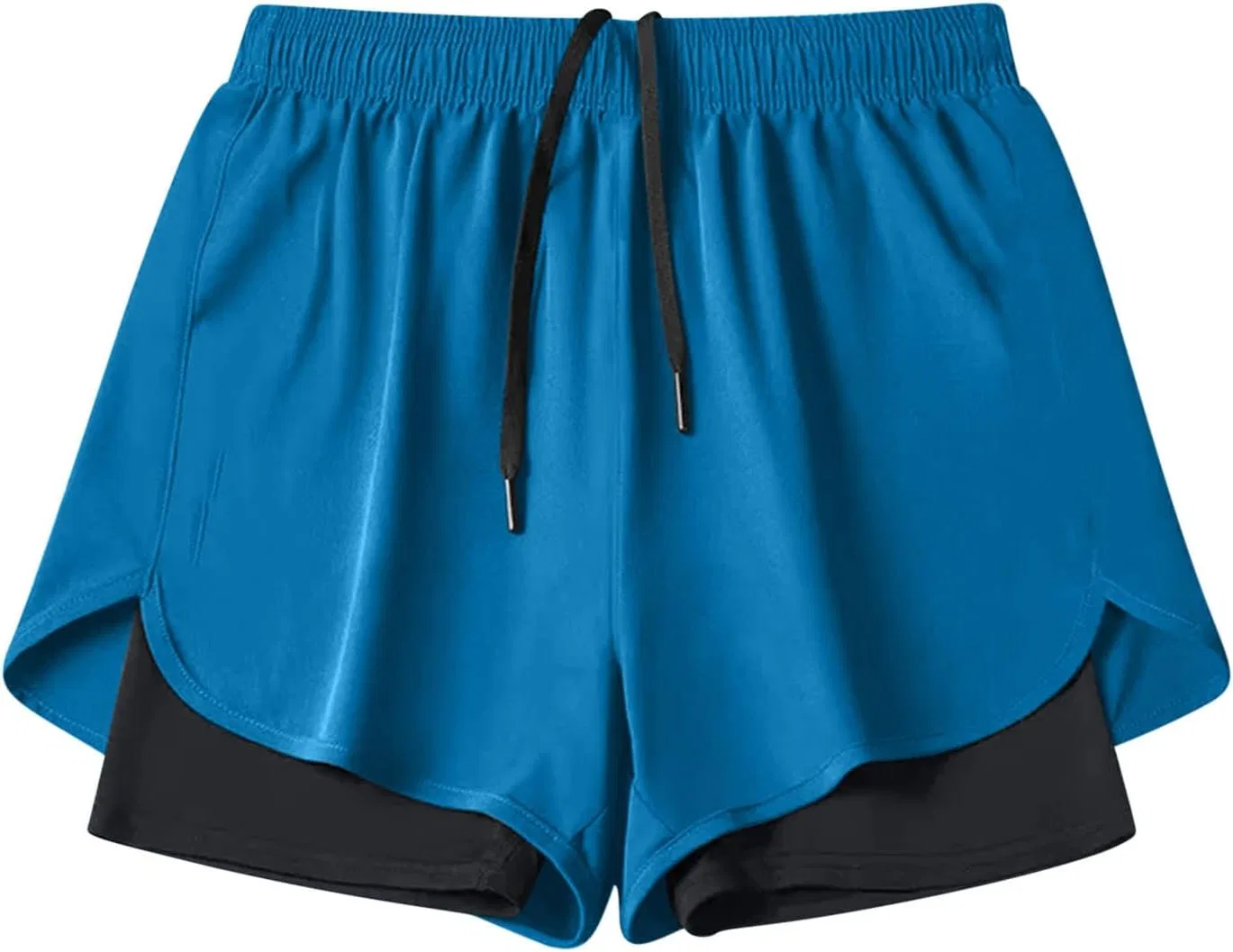 Мужские шорты 2 в 1 Athletic Quick Dry, синие — фото 4
