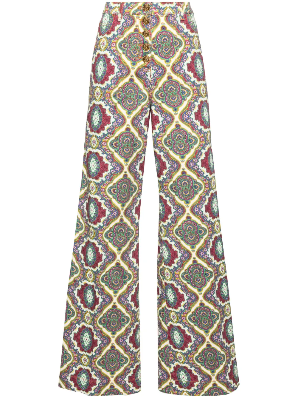 

Расклешенные джинсы с завышенной талией ETRO, белый