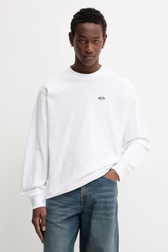 

Хлопковый лонгслив Vans, белый