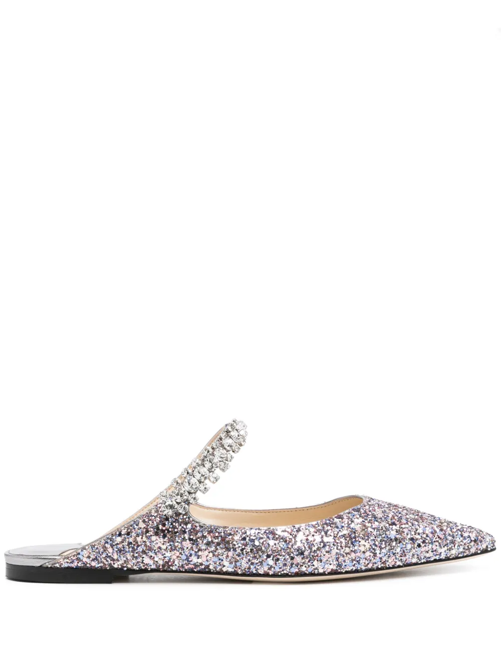 Мюли Bing с кристаллами JIMMY CHOO, фиолетовый