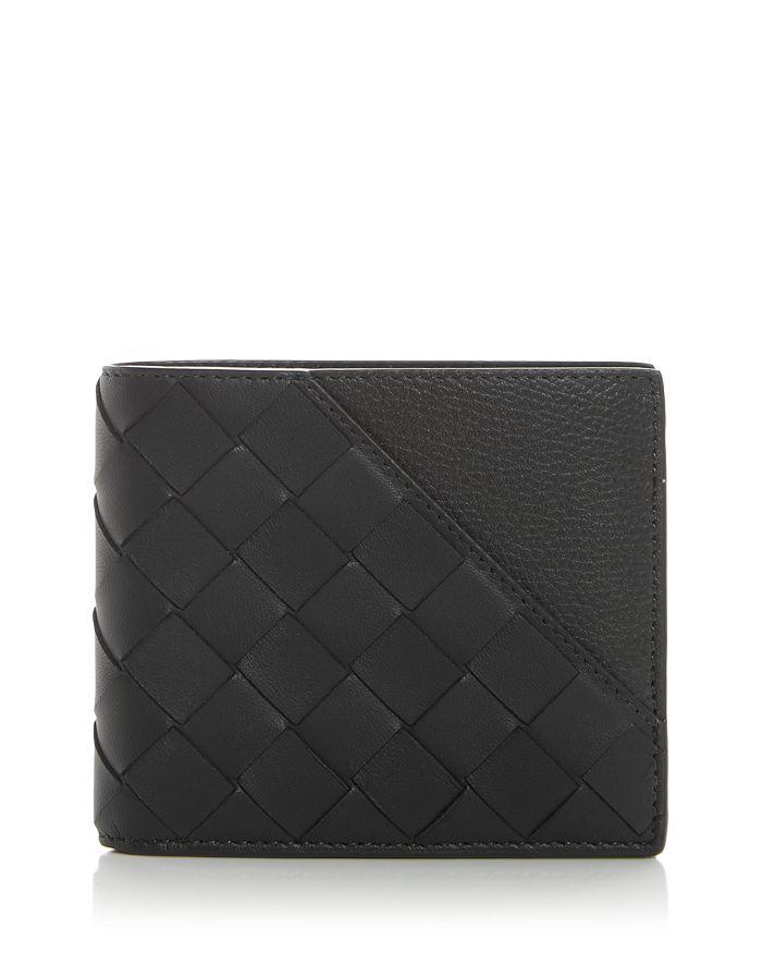

Кожаный кошелек Intrecciato Bifold Bottega Veneta, черный