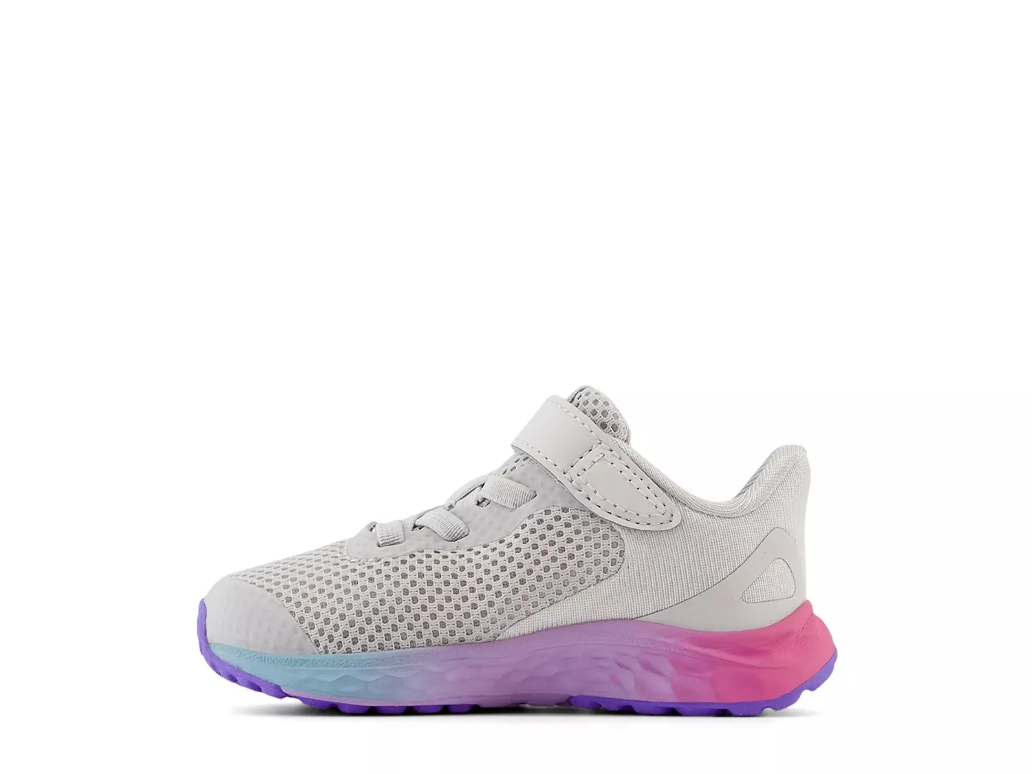 Кроссовки New Balance Fresh Foam Arishi v4 — детский, серый/розовый — фото 2