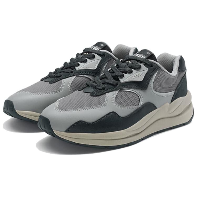 Кроссовки XTEP Lifestyle Shoes Men Low-top Gray/Black, серый/черный — фото 3