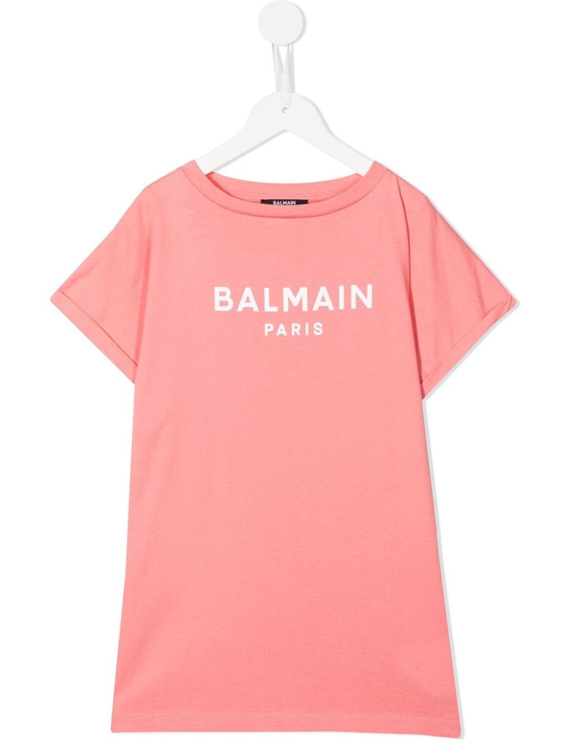 

Футболка с логотипом Balmain Kids, розовый