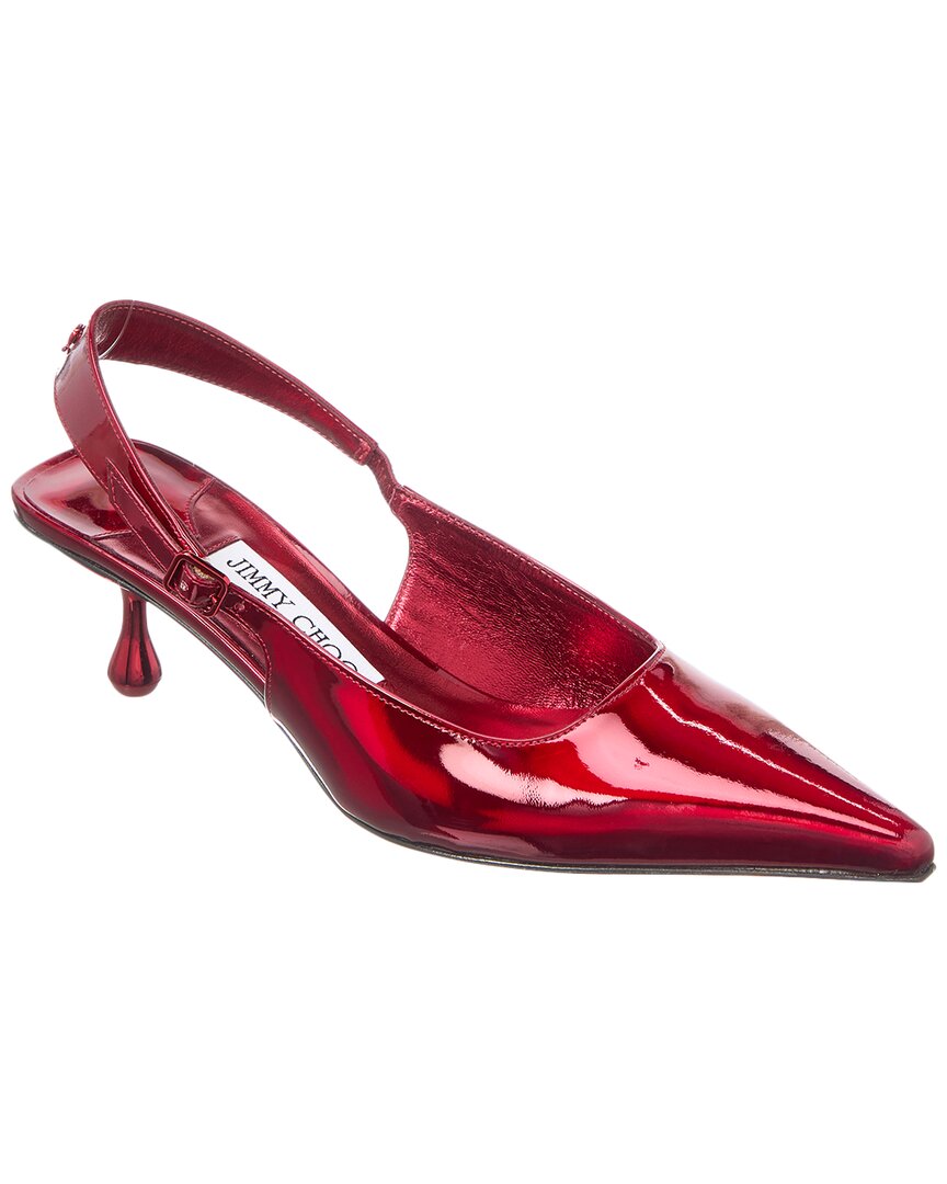 Джимми Чу Amel 50 Кожаные Туфли-лодочки на ремешке Jimmy Choo, красный