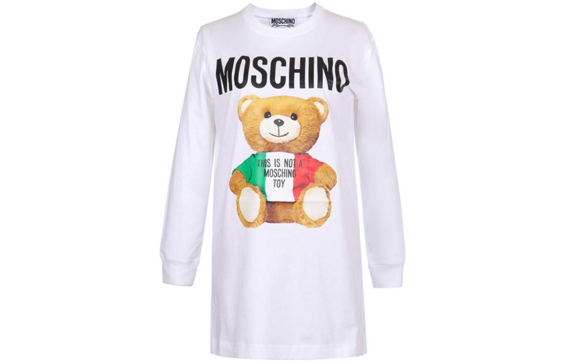 

Футболка женская белая MOSCHINO