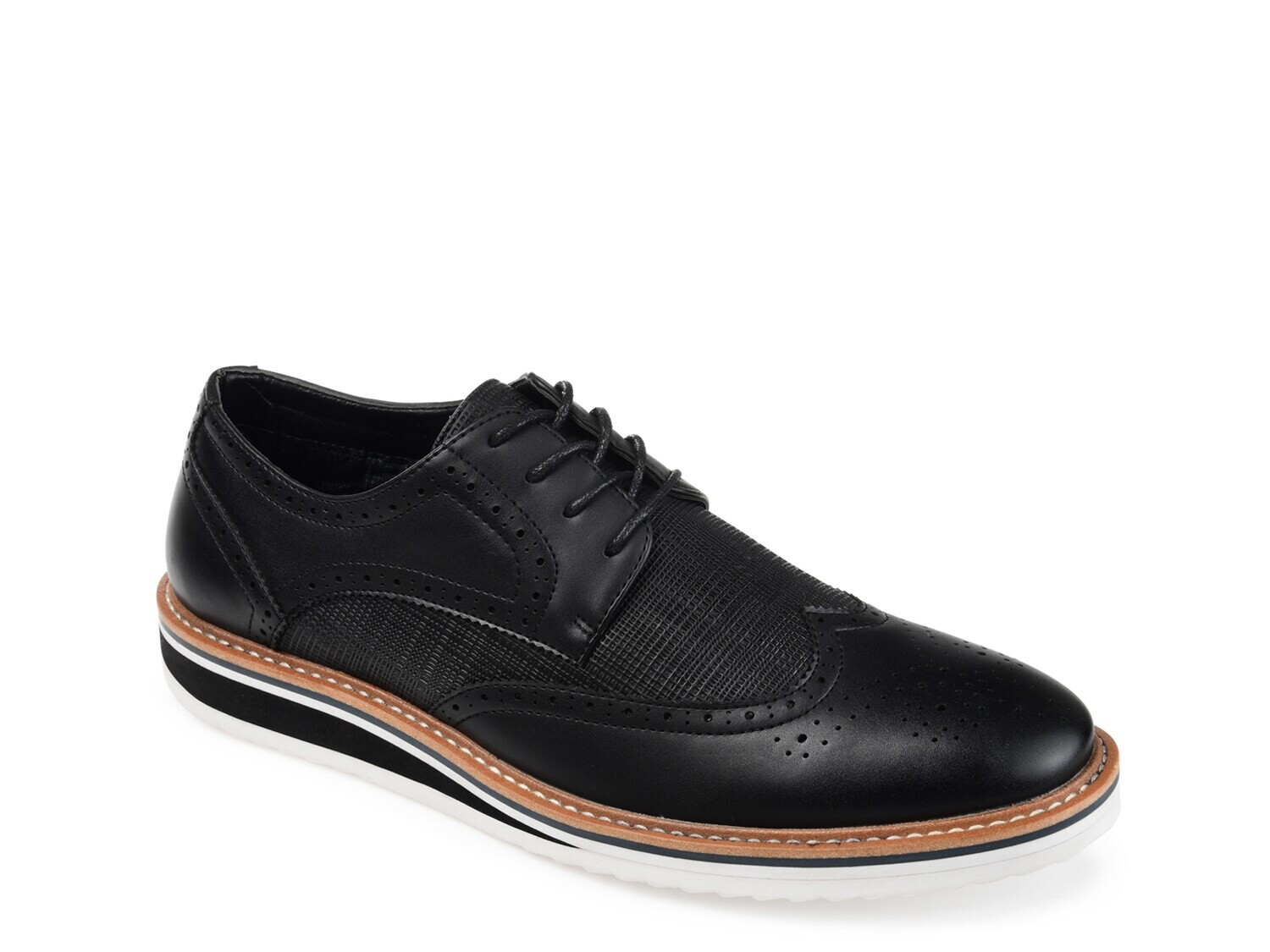 

Туфли-оксфорды Vance Co. Warrick Wingtip, черный