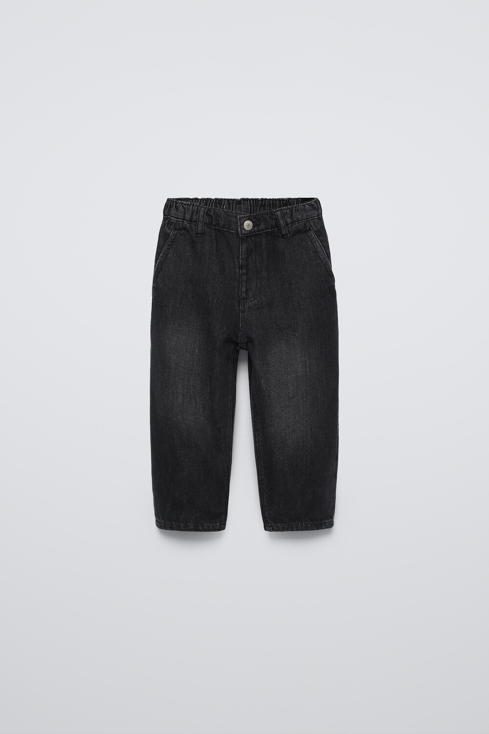

Джинсы с накидными плотами ZARA, черный