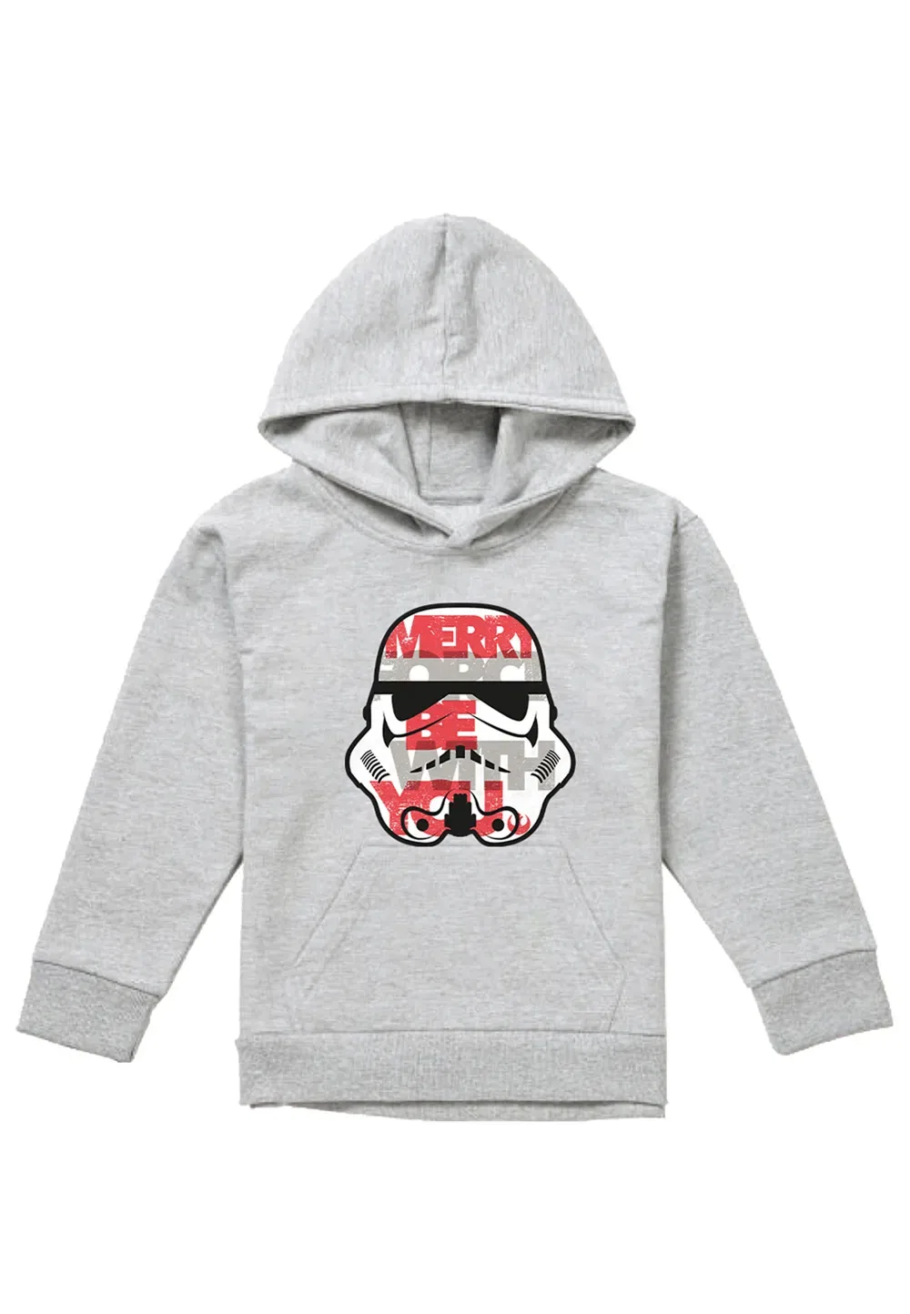 Детская худи Star Wars Christmas Stormtrooper, Disney, серый