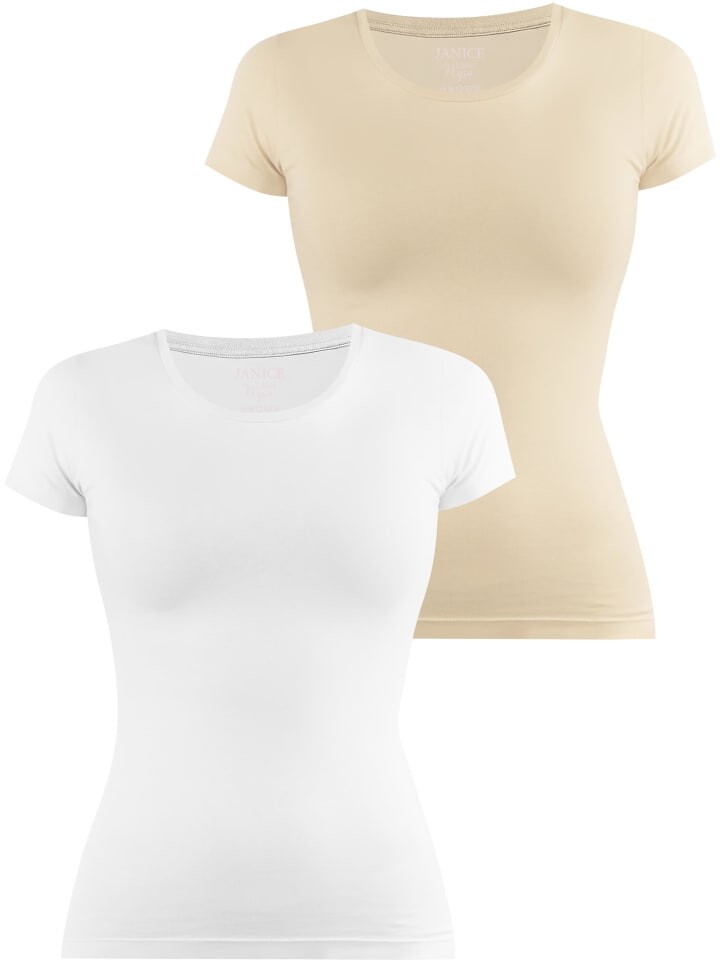 

Футболка Janice Nysa, цвет beige/weiß