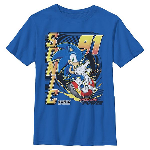 

Футболка с принтом speed & power для мальчиков Sonic The Hedgehog