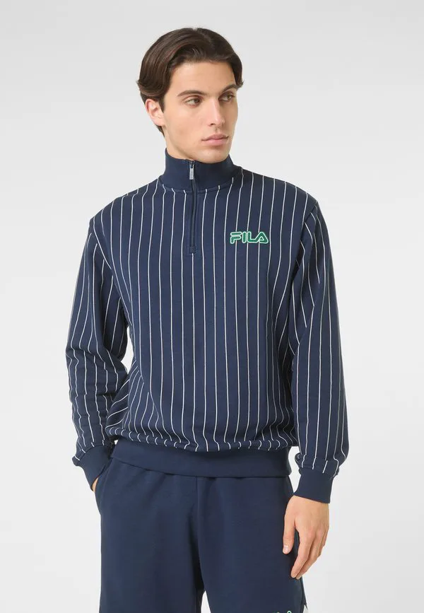 

Свободная толстовка statuto в тонкую полоску с застежкой-молнией до середины груди Fila, Black Iris Egret Striped, Белый, Свободная толстовка statuto в тонкую полоску с застежкой-молнией до середины груди Fila, Black Iris Egret Striped