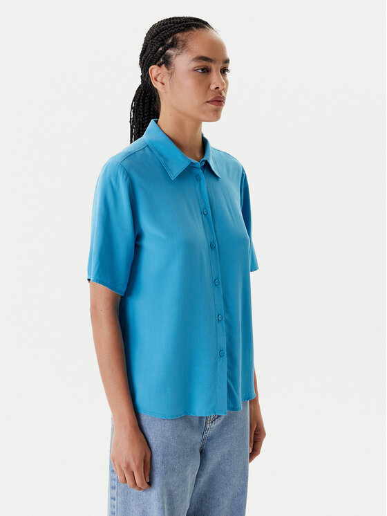 

Рубашка обычного кроя 5WPWDQ0B1 United Colors Of Benetton, синий