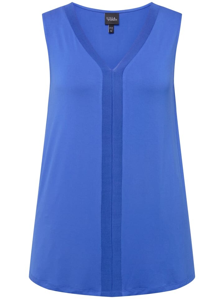 

Футболка Ulla Popken Strick Top, цвет stahlblau