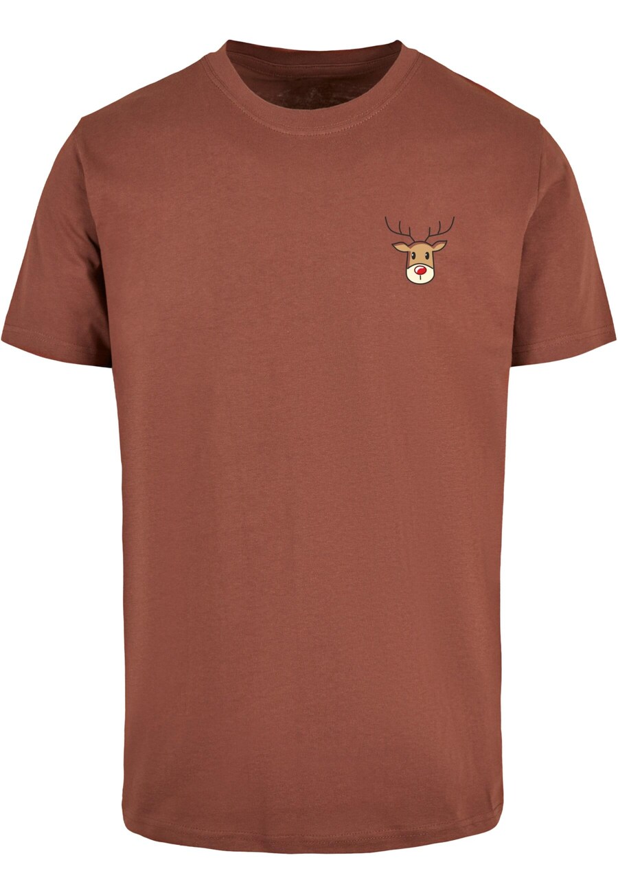

Классическая футболка Merchcode Shirt Christmas Cute Deer, цвет brown/light brown