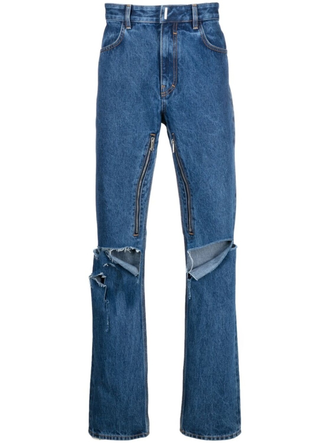 

Givenchy джинсы с прорезями, синий
