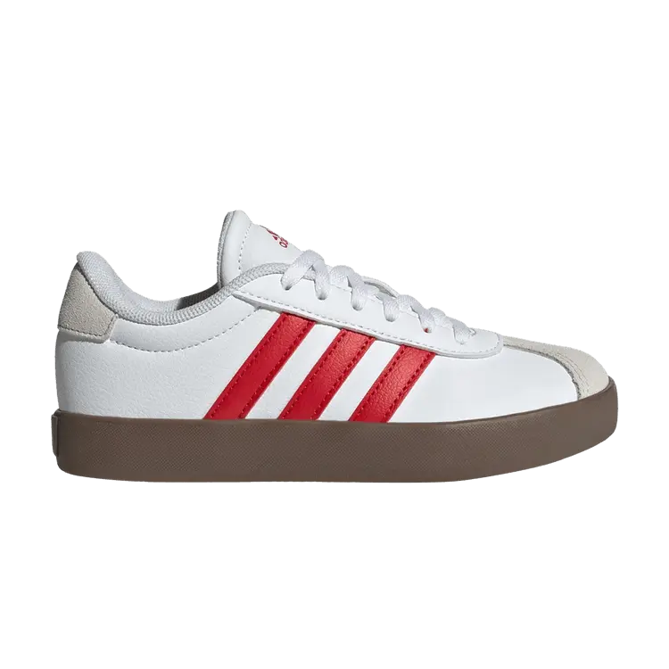 

Кроссовки adidas VL Court 3.0 K White Scarlet Gum, белый