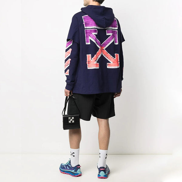 Толстовка men's ss21 purple Off-White, фиолетовый — фото 2