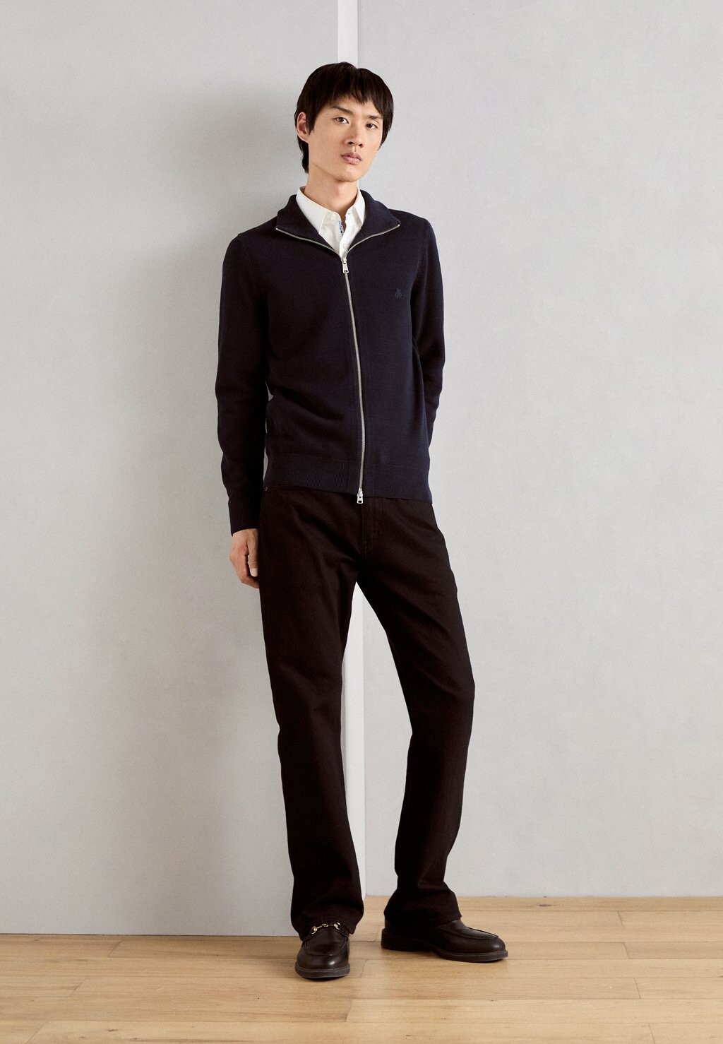 

Кардиган ZIPPED TRAINER JACKET WITH STAND-UP COLLAR Marc O'Polo, темно-синий