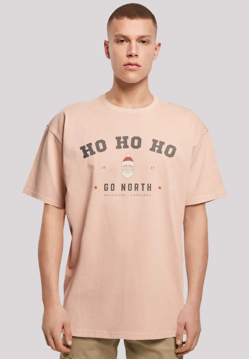 

F4NT4STIC Футболка "Ho Ho Ho Santa Claus Christmas", Рождество, подарок, логотип, цвет Amber