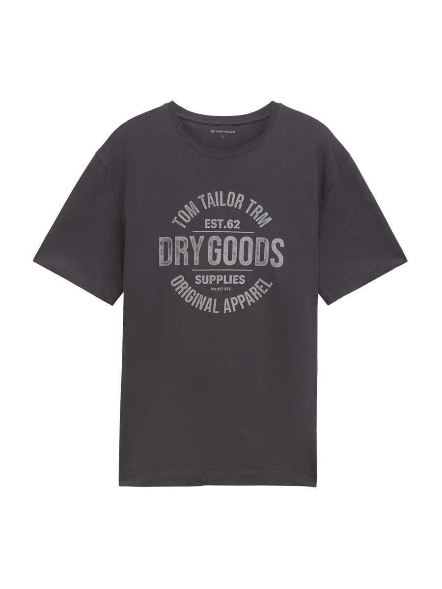 

Футболка TOM TAILOR, цвет Light grey/Dark grey