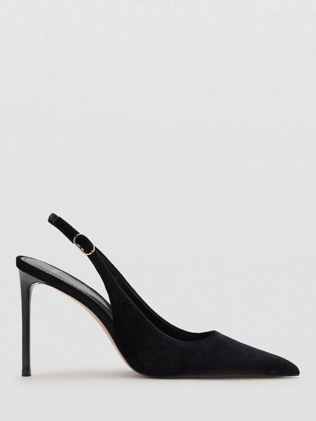 Ванильные лодочки на ремешке Mango, Black