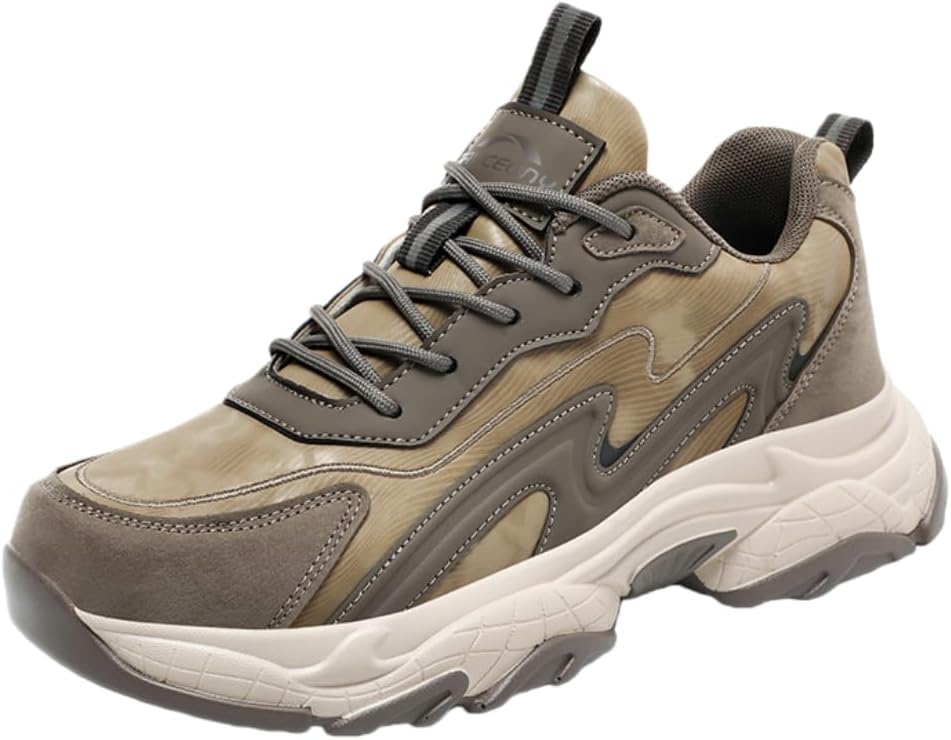 

Мужские кроссовки Hhhchpm с устойчивым шнуровкой, легкие повседневные спортивные обувь, молодежные беговые кроссовки, хаки