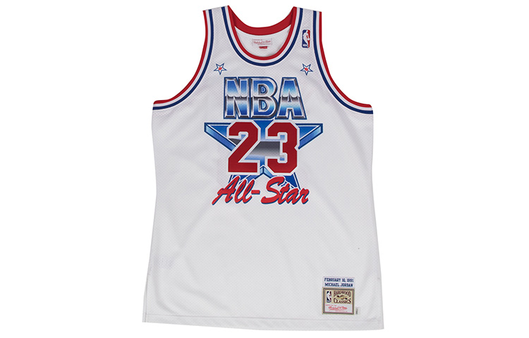 

Mitchell Ness Баскетбольная майка Mitchell & Ness унисекс белая