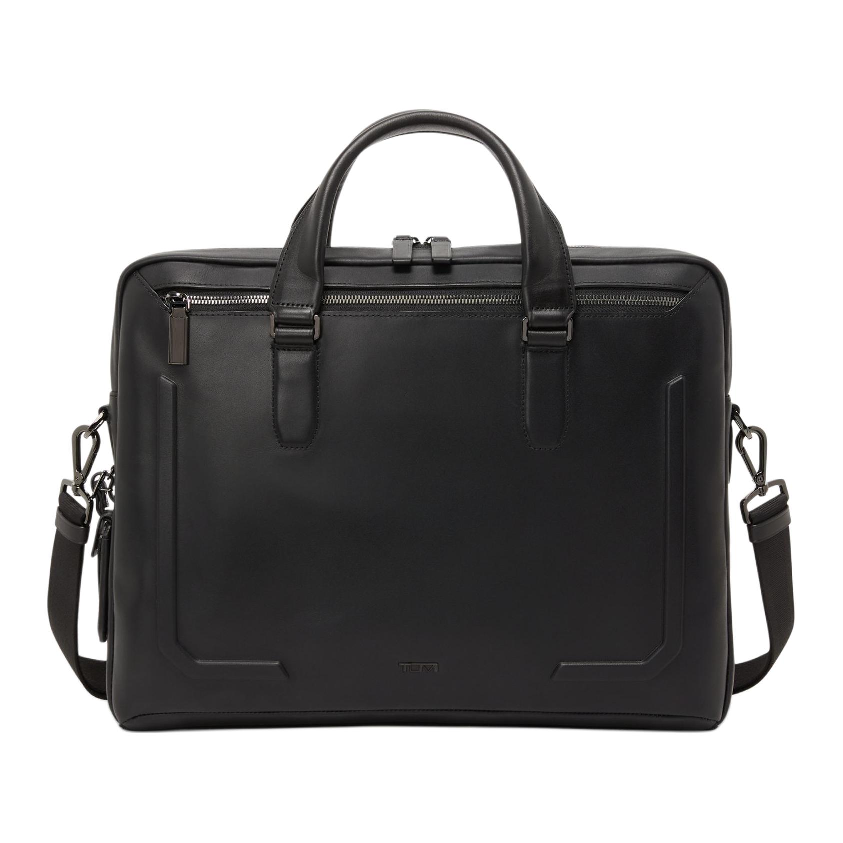

TUMI Кожаный портфель Harrison для мужчин черный
