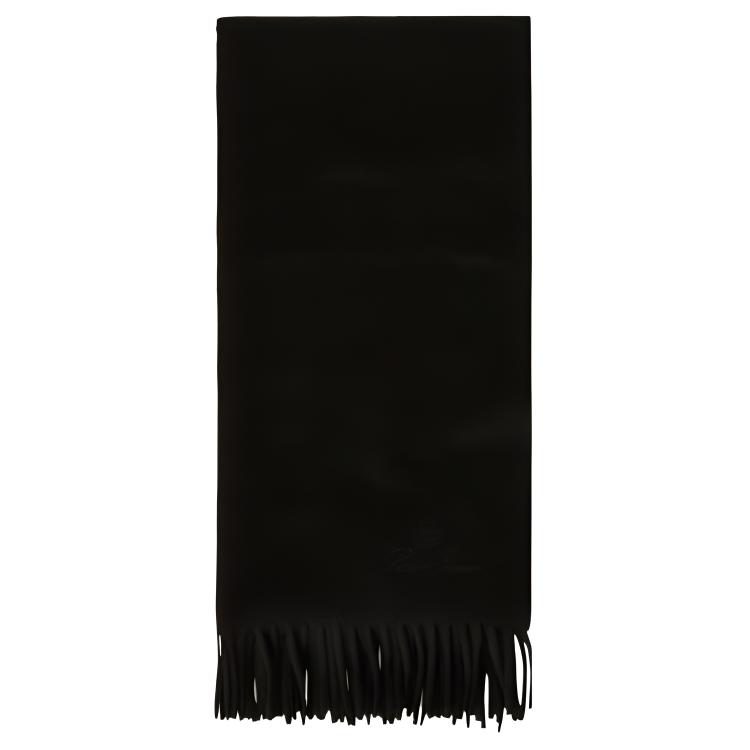 

Вязаный шарф унисекс черный Loro Piana