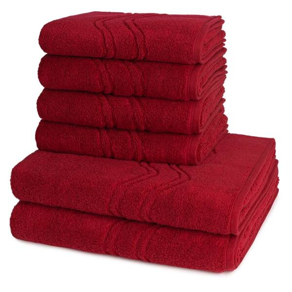 

Cashmere feeling Набор полотенец Ross (6 шт), 50x1x100 см цвет vino